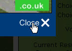 Close button in image viewer moused over