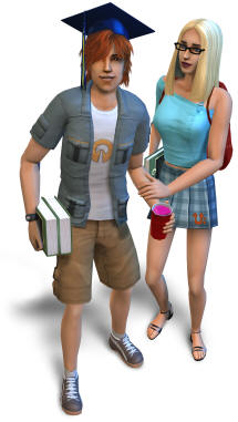 Two university students